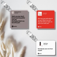 GANTUNGAN Mac Miller Keychain Spotify Lyrics | Spotify Mac Miller UV Printed 2-Sided Keychain on 3 m