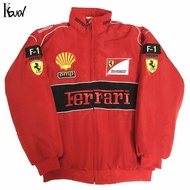 F1 Ferrari Jacket For Women Red Vintage Racing Unisex Jacket Bomber Moto Couple Varsity Jackets Man