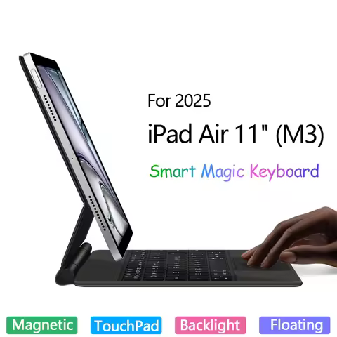 Backlight Magic Keyboard For iPad Air 11" M4 M3 2026 Case For iPad Air 11 Inch M2 Air 6th Gen Multi-