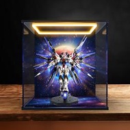 囘燈款亞克力展示盒適用 萬代 MGEX 強襲自由 突擊自由 高達SEED