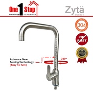 🌈ZYTA🌈 SUS304 S/STEEL MATT L - SPOUT KITCHEN SINK COLD TAP