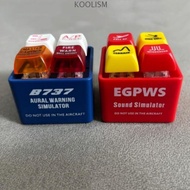 KOOLISM EGPWS Warning Simulator, 737 Airbus Highly Simulated Pilot Keychain, Collection Aircraft Rou