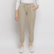 Flamoush Uriela Khaki Celana Jogger Wanita