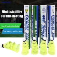 [xianyuan] 3/6/12 Pas Of Nylon Badminton Yellow And White Badminton Middle School Training Special X