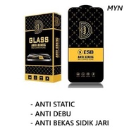 LAYAR 28 - TEMPERED GLASS ESD STATIC FOR NOKIA C31 C21 PLUS | Anti-Scratch CLEAR THIN/, Black Screen