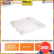 Electrolux stacking kit with slide-out shelf for frontload washer and dryer  E4YHMKP3 Optimize Space