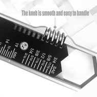 Adjustable Wrench 3/16 to 3/4 Inch 5 to 19mm  Tool with Detachable Pocket Clip for Outdoor Maintenan