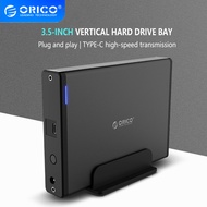 ORICO 7688C3 3.5'' HDD Case Type C Hard Drive Enclosure SATA to USB 3.0 External Hard Drive Reader for 2.53.5''HDD Support 16TB