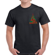 Creative Lit Christmas Tree Pocket Printed Tacky Christmas Ugly Gift Idea Men'S T Shirt