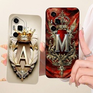 Honor 300 Ultra Case Aesthetic Luxury A-Z Letters 2D Painted Silicone Casing Honor AMP-AN10