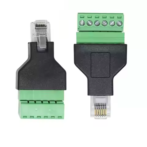 RJ12 TO 2pin 4pin 6pin Terminal RJ12 Conversion Terminal RJ12 RJ45 Network Port Conversion Adapter P