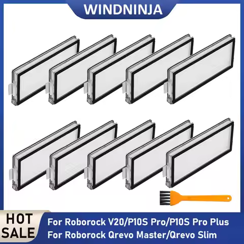 Filters with Parts Cleaning Brush Parts For Roborock V20/P10S Pro/P10S Pro Plus/Qrevo Master/Qrevo S