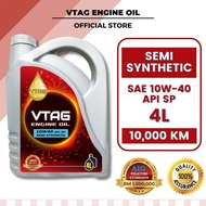 VTAG 10W40 Semi Synthetic Engine Oil 10W40 Minyak Hitam Kereta Minyak Enjin Kereta 4L Proton Perodua
