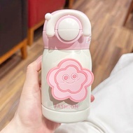 200Ml/350Ml Dễ Thương Mini Thép Không Gỉ 316 Bình giữ nhiệt Với Rơm Rò Rỉ-Bằng Chứng Trẻ Em Sinh Viê