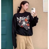 🚀พร้อมส่งจากกรุงเทพ🚀เสื้อกันหนาวแขนยาว เสื้อยืดคอกลมพิมพ์ลาย เสื้อเชิ้ตลำลอง Mardi เกาหลี เก๋ไก๋และห