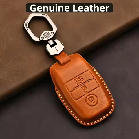 Genuine Leather Protector for Kia Key Cover K3/K5/K2/Kx3/K4/Kx1 Cerato Soul Sportage Sorento Rio Key