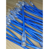 8" Inches Gigabit Cat6 Cat6E Utp Lan Cable Patch Cord Cable With Rj45 Cat6E 21.5CM High Quality Blue