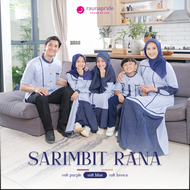 Sarimbit Rauna - Sarimbit Keluarga 2024 Lebaran Rana Soft Blue / Sarimbit Keluarga / Baju Couple Keluarga / Gamis Couple Keluarga / Sarimbit Couple 2024