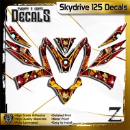 skydrive 125 decals high-quality sticker ironman A