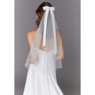 Bridal veil, wedding veil with ribbon Veil Lace Veil Pengantin Veil Nikah Veil Full Lace
