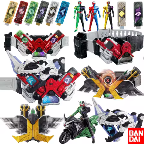 Genuine Bandai Kamen Rider W Driver Double Driver Transformer Summoner Cyclone Joker Metal Memory Tr