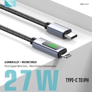 Konfulon Fast Charging Cable 27W/60W Charge Type-C PD Mobile Phone Charger High Quality