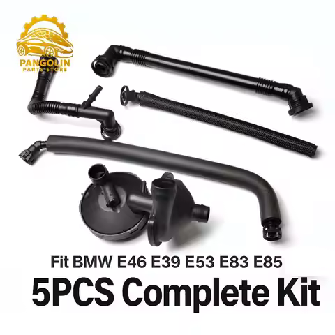 For BMW E46 E39 Crankcase Vent Valve Oil Separator Breather Hose Kit Fit 3/5 Series X3 X5 Z3 Z4 320i