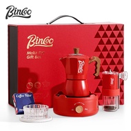 BINCOO Double Valve Moka Pot Gift Set Brewing Coffee Espresso Hand Brewing Coffee Pot Set Small Coff