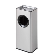 Collection Supermarket Stainless Steel Hotel Lobby Commercial Shopping Mall Square Trash Can Elevato