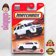 TOYOTA Matchbox 4-Runner White Diecast SUV Off-Road Adventure Car
