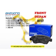 AKEBONO - Toyota Hiace KDH200 KDH202 2.5L 2KD Diesel TRH203 TRH224 2.7L Petrol Jinbei Front Brake Di