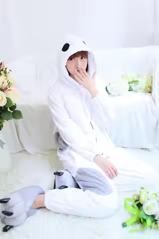 Kigurumi Big Hero Baymax Cosplay Costume Adult Onesie Women Men's Pajamas Jumpsuit Sleepwear Party D