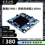Hexinhongjian11New J1900สี่แกนพลังงานต่ำเครือข่ายคู่6สายไม่มีพัดลมเงียบ ITX All-In-One แผงวงจรคอมพิวเตอร์ควบคุมอุตสาหกรรม