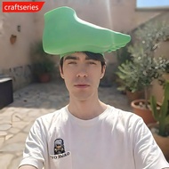 CRAFTSERIES 3D Printed Funny Palm Foot Sole Sized Sun Hat Hands Free Adjustable Summer Novelty Cap C