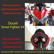 Applicable to DUCATI Streetfighter V4 2020-2022 motorcycle lamp film tail lamp film rear-view mirror rainproof film