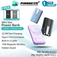 Pineng PN-701 (CCC) 10000mAh Powerbank Magnetic Wireless Power Bank Pineng PN-702 20000mAh Powerbank