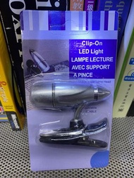Mini LED Reading Book Light / Clip On Adjustable 360 Degrees / 白光夾燈