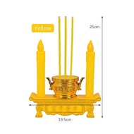 Tempat Dupa Hio Elektrik / LED Lampu Lilin Elektronik Baterai Hio Dupa Kuningan /hiolo Tempat Dupa H