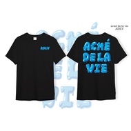 Premium Cotton T-Shirt ADLV - Model 26 - ADLV Logo Blue Letter