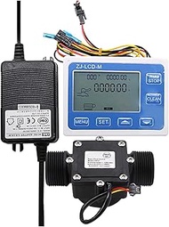 Flow Meter, DN32 Digital Display Flow Quantitative Controller 1-1/4inch Water Flow Sensor Solenoid V