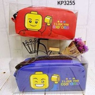 韓國文具 KP3255 💪💪$350/個🤗🤗 樂高人鉛筆盒 ✔容量超大 ✔可愛度一百分 藍/紅兩色可選#預購須等