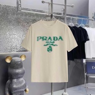 Prada Contrast Color Sporty Casual T-Shirt - Unisex Fit