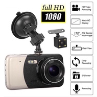 Dual Lens DVR X600 4" Dashcam WDR Full HD 1080P CarCamera Recorder