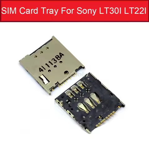 Genuine Sim Card slot For Sony xperia T LT30 LT30P Sim Card Holder For Sony Xperia P LT22i LT22 Sim 