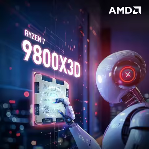 AMD Ryzen 7 9800X3D 8-Core 16-Thread L3=96M 4.7GHz 120W DDR5 Socket AM5 4NM R7 9800X3D Gaming Proces