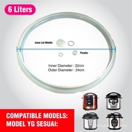 Russell Taylor 6 liters Electric Pressure Cooker Silicone Seal Belt, Suitable for Philips, Primada, 