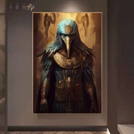 Perilla-ภาพเหมือนของ Anubisภาพวาดสีน้ำมันโปสเตอร์ศิลปะและภาพพิมพ์เทพเจ้าอียิปต์ภาพจิตรกรรมฝาผนังที่ท