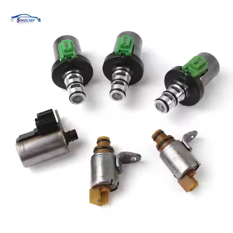 6 PCS Transmission Solenoid Kit 48420K-R 4F27E FN4A-EL For 2000-2012 Ford Focus Mazda 2 3 5 6 CX-7 M