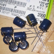 100UF 63V Japan Panasonic Fever Audio Gold Letter Power Amplifier Capacitor 63V100UF 10 * 12.5 FC