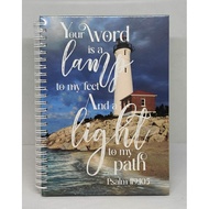 Spiritual note book hard cover psalm 119:105